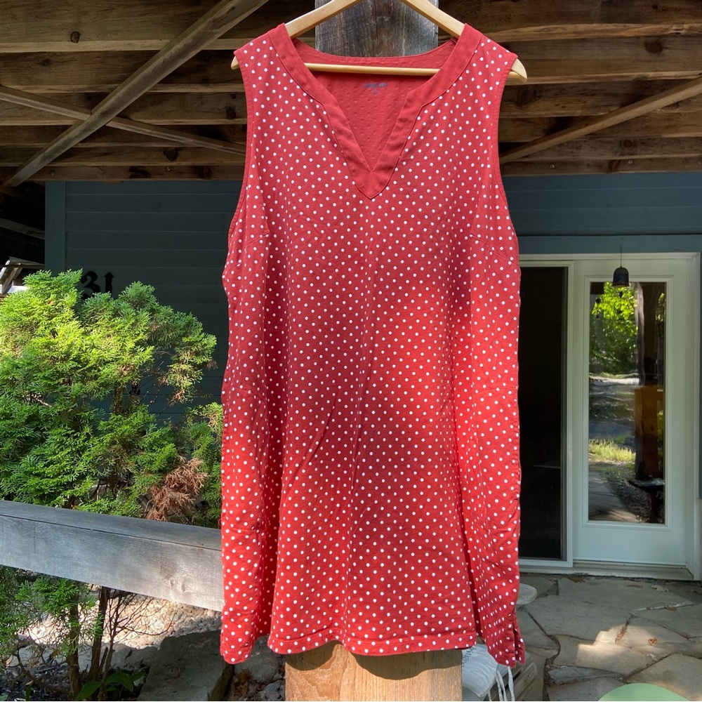 LAND’S END US SIZE 3X 100% cotton. Brick red.